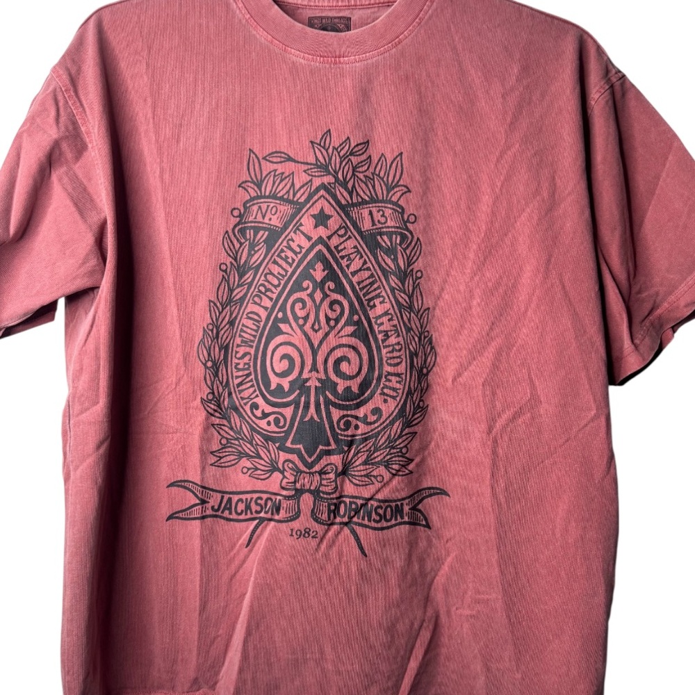 Men's Graphic Tee in Dusty Red